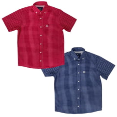 Camisa Xadrez Infantil Txc Manga Curta - Ref.2712CI - Escolha a cor
