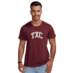 Camiseta Masculina Txc Custom Bordô Ref: 19740