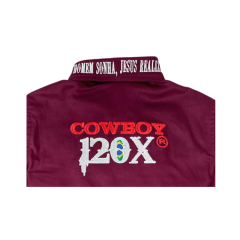 Camisa Infantil Bordada Cowboy 120x Várias Cores