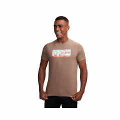 Camiseta Masculina TXC Custom Marrom Ref: 191094