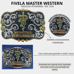 Fivela Unissex Master Western Medicina Veterinária Ref. 2334