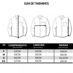 Camisa Masculina Pura Raça M. Longa  - Ref. 07-077-0003