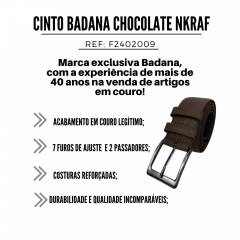 Cinto Social Badana Chocolate Ref: F204082009