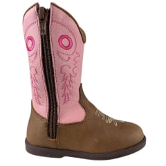 Bota Infantil Caminhos da Roça Caramelo Rosa - Ref.K126