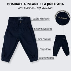 Bombacha Infantil La Jineteada Azul Marinho - Ref. 476-188