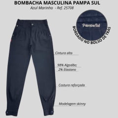 Bombacha Masculina Pampa Sul Montaria Azul Marinho Ref.25708