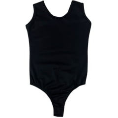 Body Infantil Top Country Regata Preto Simples