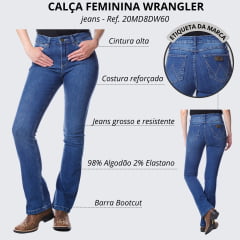 Calça Jeans Feminina Wrangler Bootcut 20M - Ref. 20MD80W60