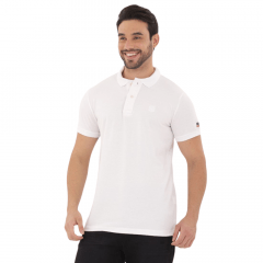 Camiseta Polo Masculina TXC Classic Branca - Ref: 6381