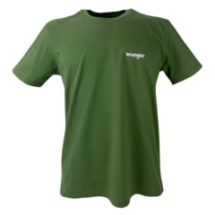 Camiseta Masculina Wrangler Básica Verde Musgo Ref WM5503 MU