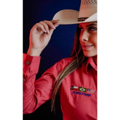 Camisa Feminina Country Texas Farm Competição - Ref.CAP007 - Escolha a cor