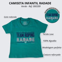 Camiseta Infantil Radade Manga Curta Verde - Ref. 000399