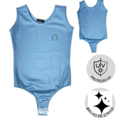 Body Infantil Top Country Regata Azul Claro Simples