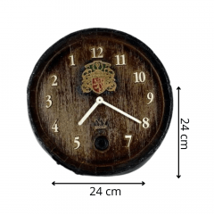 Relógio de Parede Artesanal Fibra de Vidro
