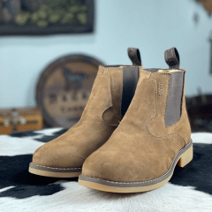 Botina Masculina Garotti Laredo Couro Nobuck - Escolha a cor