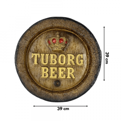Quadro Tampa de Barril Tuborg Beer