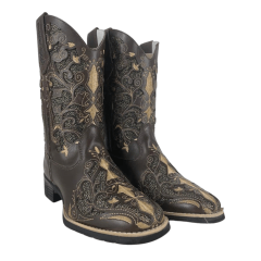 Bota Texana Feminina Big Bull Boots Café – Ref. B196-900