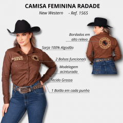 Camisa Feminina Radade New Western Ref. 1565/1566 - Escolha a cor