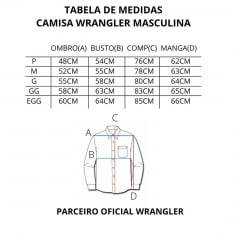 Camisa Masc Wrangler Tricoline Xadrez Vermelho Ref: WM9968UN