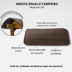 Manta Regalo Campeiro Gel Neoprene Marrom 64x76cm