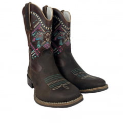 Bota Texana Feminina Capelli Boots Crazy - Ref. 5135
