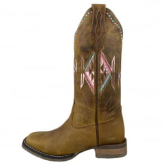 Bota Texana Feminina Goyazes Couro Dallas Flex Ref.233202-CF