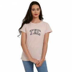 Camiseta Feminina Txc Custom Rosa Ref: 50116