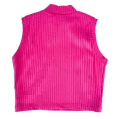 Camiseta Feminina TXC Cropped Custon Sem Manga Rosa Ref:50722