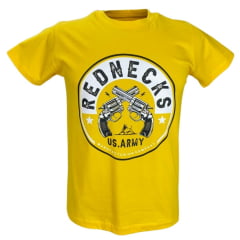 Camiseta Amarela Masculina made In Farm Redenecks