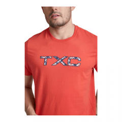 Camiseta Masculina TXC Custom Bordado Vermelha - Ref. 191218