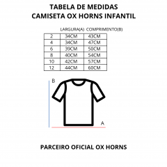 Camiseta Infantil Ox Horns Preta - REF: 5091