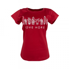 Camiseta Feminina Love Horse Vermelho
