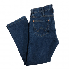 Calça Jeans Wrangler Infantil Azul Escura Elastic Waistband