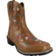 Bota Texana Infantil Aragoni Fóssil Pinhão - Ref. A024