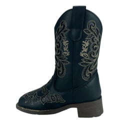 Bota Texana Infantil BigBull Boots Preto Brilho Ref:900-497