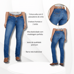 Calça Jeans Feminina Minuty Tradicional Azul Ref.95580