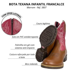 Bota Texana Infantil Francalce Sola Triton PVC - Ref. 3807
