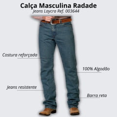 Calça Masculina Jeans Radade Relax Fit Blue - Ref. 003644