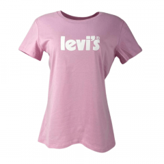 Camiseta Feminina Levis Manga Curta Ref. PC9-LB001-3160 Rosa