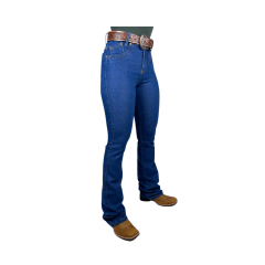 Calça Feminina Rodeio Country Flare Cintura Alta Lycra - Escolha a cor