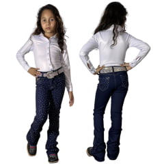Calça Jeans Flare Infantil Texas Ranch Blue Ref.TRCPI10