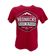 Camiseta Masculina Made In Farm vermelho Rednecks