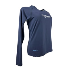 Camiseta Feminina Texas Farm Uv 50+ Azul Marinho Ref: UVF001