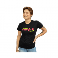 Camiseta Feminina Os Moiadeiros Preta C/ Neon Ref: CMF 2178
