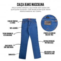 Calça Masc Wrangler Fits Over Boots Azul Ref. 36MACGK36UN
