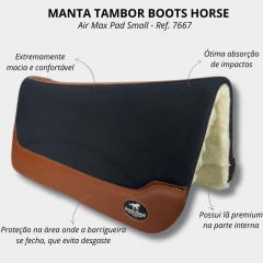 Manta Tambor Air Max Pad Small Wool Boots Horse - Ref. 7667