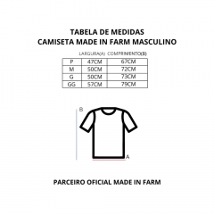 Camiseta Masculina Made In Farm Preta