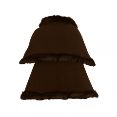 Capa Feminina de Pele Oldoni Marrom Ref:  P6603