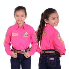 Camisa Infantil Radade Green Team Pink