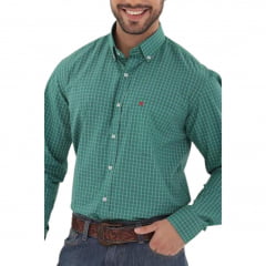 Camisa Masculina TXC Xadrez Verde - Ref. 2718L